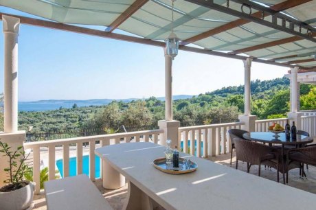 Luksuzna Villa Nives na osami s pogledom na more i bazenom Orebić