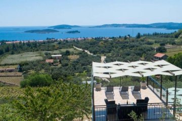 Luksuzna Villa Nives na osami s pogledom na more i bazenom Orebić